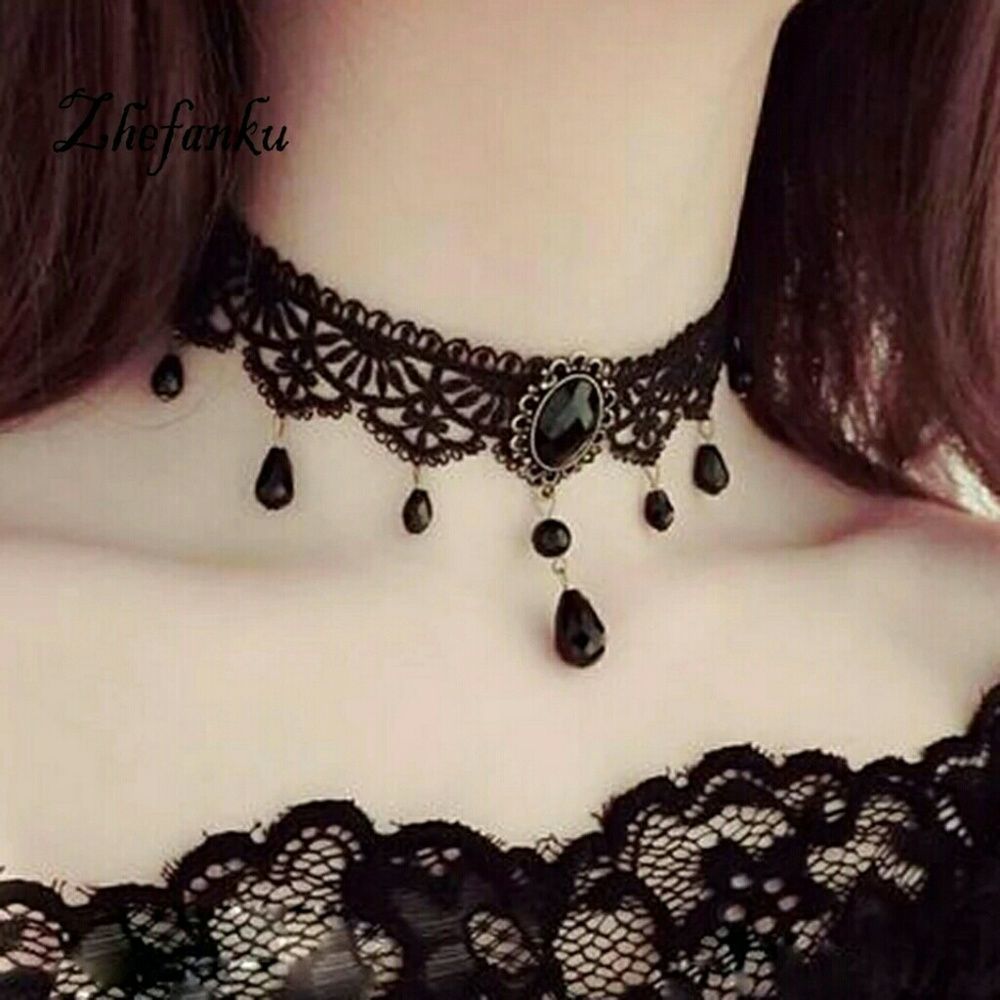 Statement Lace Chocker Necklaces & Pendants Jewelr